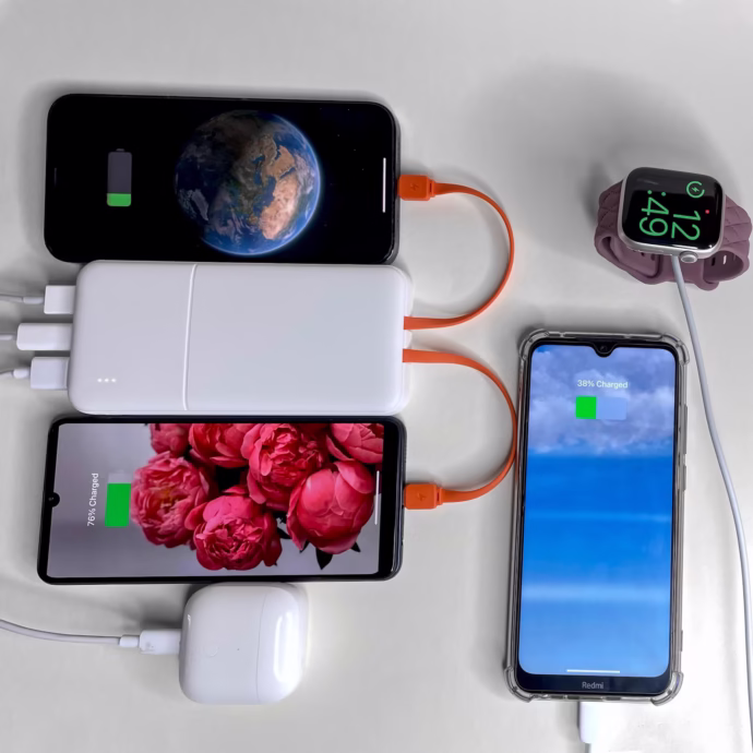 ⁦Power Bank J119A HOCO -  قوة، سرعة، وأناقة! باور بانك⚡⁩ - الصورة ⁦2⁩
